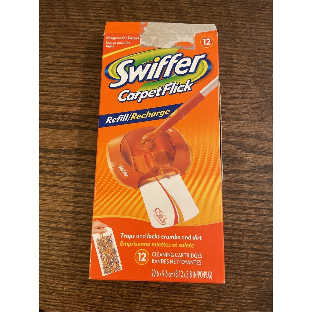 Swiffer Carpet Flick Carpet Sweeper Refill 15 Pack Discontinued HTF NEW